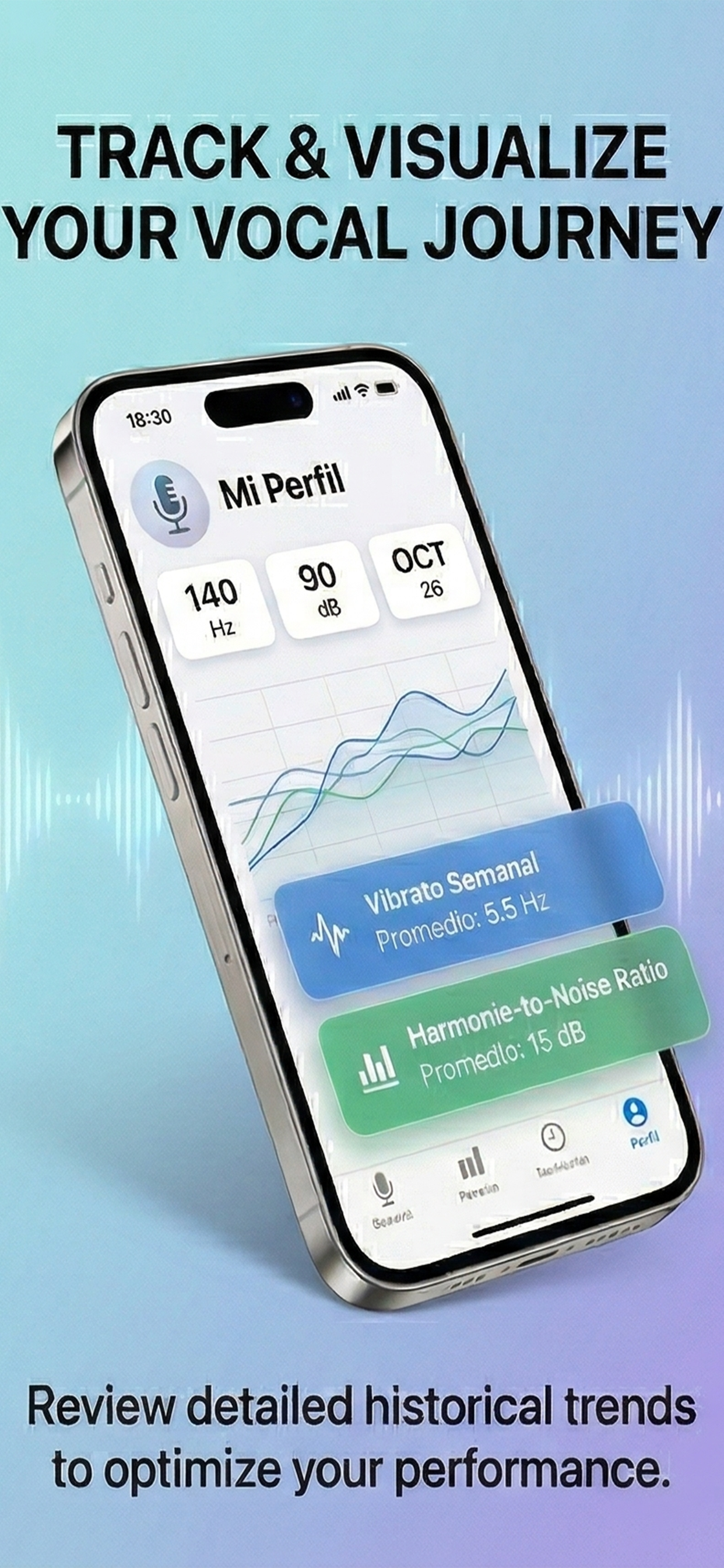 Track & visualize your vocal journey